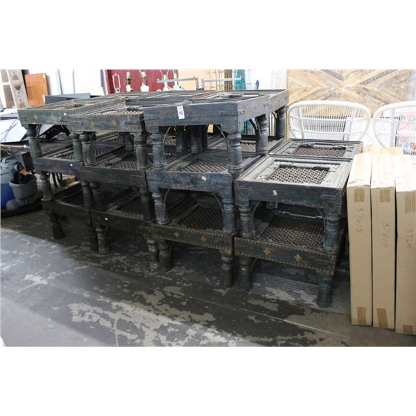 22-Ornate Distressed End Table - Missing Glass - 22 X $