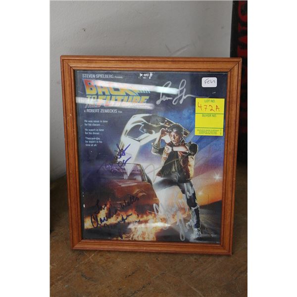 Autographed Cast Photo Back to the Future - Not Authenticated