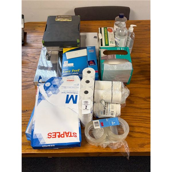 Receipt Rolls, Copier Paper, Clip Boards, Office Supplies