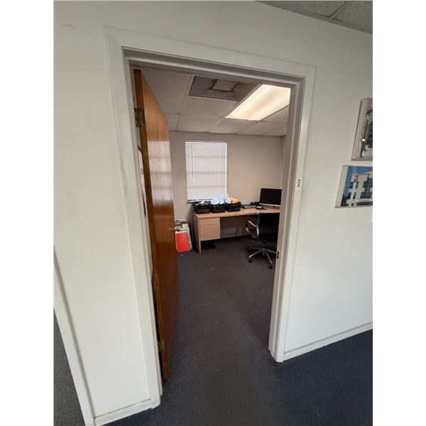 Desk, Printer, Chair, Computer Peripherals, File Folders in Office