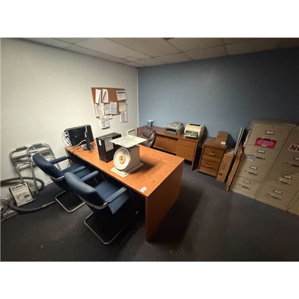 Furniture in Office, Credenza, Bookcases, Conference Table