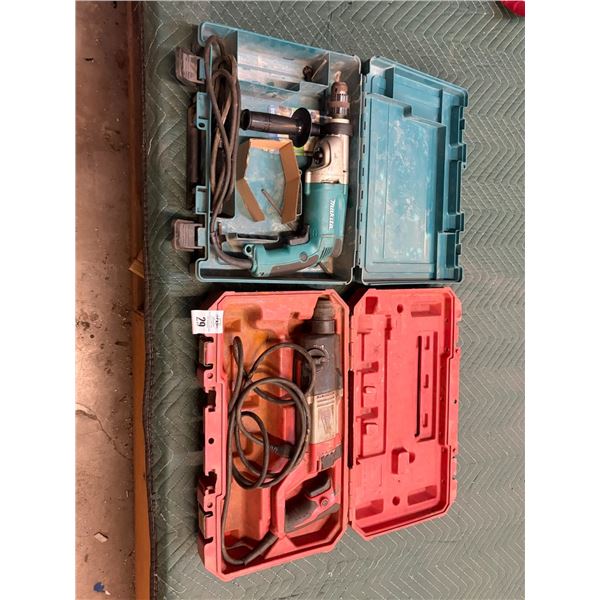 Milwaukee Hammer Drill, Makita HD Drill