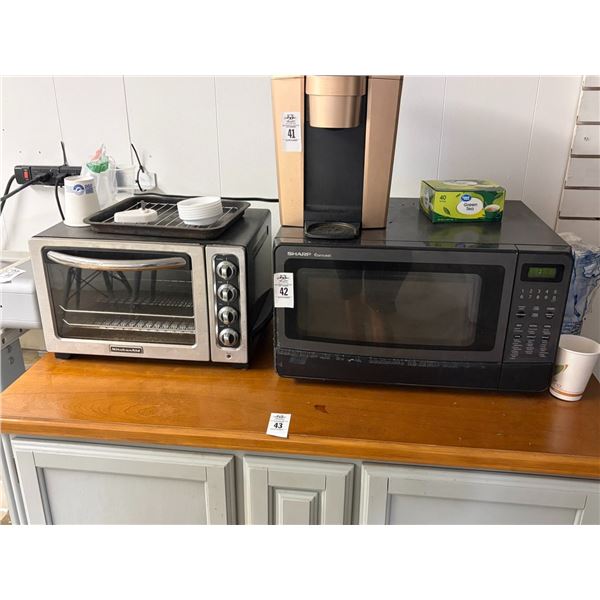 Sharp Black M/W Oven, KA Toaster Oven