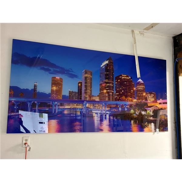 Tampa Skyline Photo On Plexi Board - 3'  X  8'