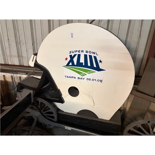Superbowl Foam Cut Helmet, Halloween Wagon, Large For Lease Sign