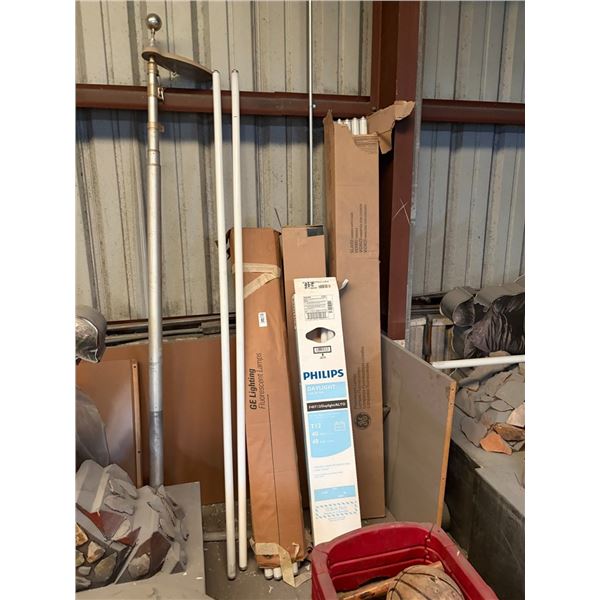 Asst. Fluorescent Lighting, Flag Pole