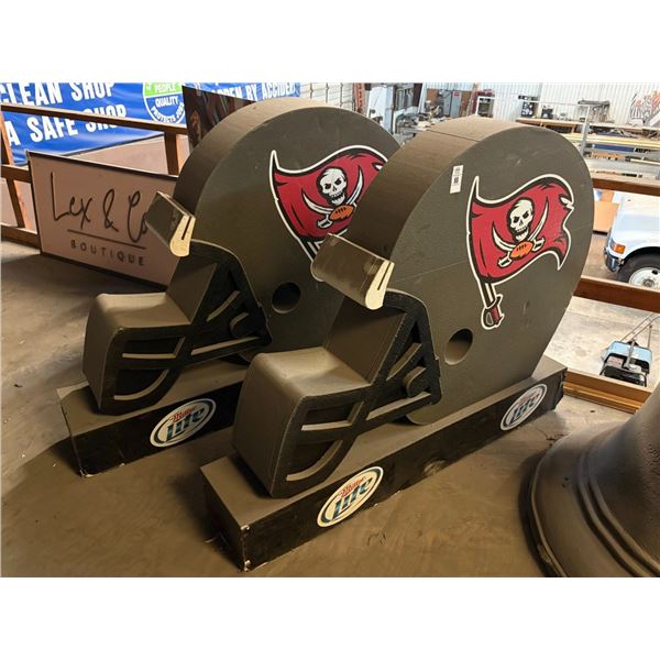 Miller TB Bucs Foam Cut  4'  Helmets - Pair