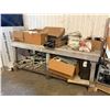 Image 1 : 4'  X  8'  Work Bench w/Asst. Supplies, Sign Materials
