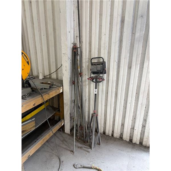 Tripod LED  Flood Light, Wood Clamps