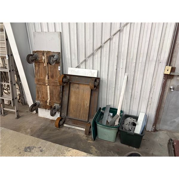 Heavy Duty Shop Flat Bed Carts - 2