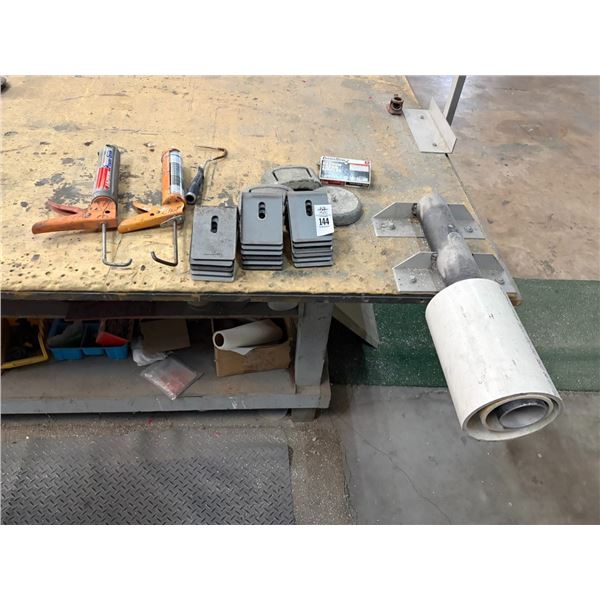 Steel Angle Brackets, Chaulk Guns, Large Work Bench