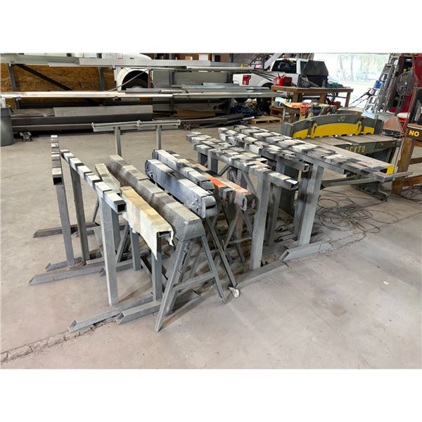 Asst. Stock Stands 20, 2 Stock Rollers, Adjacent Table