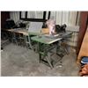 Image 2 : 7-Vintage Industrial Sewing Machine Worktables - 7 X $