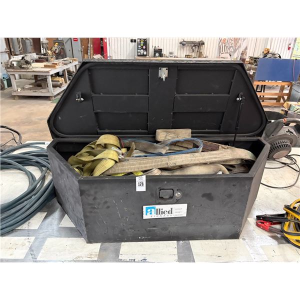 Truck Toolbox w/Asst. Tie Downs/Rope