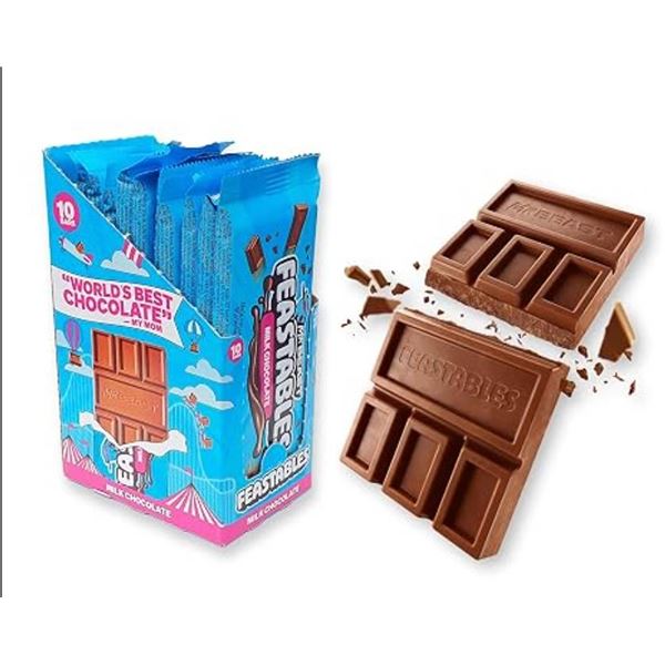 MrBeast Milk Chocolate Bars 10-Pack x 60g