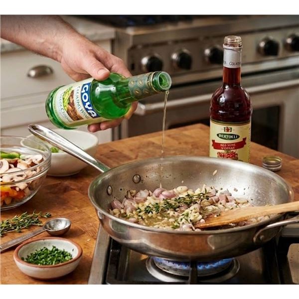 Goya Cooking Wine and Bertolli Red Wine Vineg