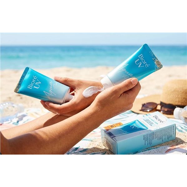 Lot of 3 Biore UV Aqua Rich SPF 50 Moisturizers 50mL