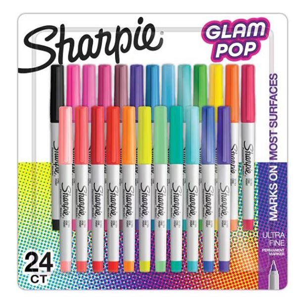Sharpie Glam Pop 24 Permanent Markers