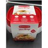 Image 3 : Rubbermaid TakeAlongs 5.2 Cup Food Containers 2 PACKS OF 4