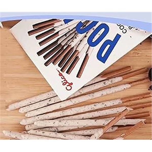 Glico Pocky Cookies & Cream Biscuit Sticks 10