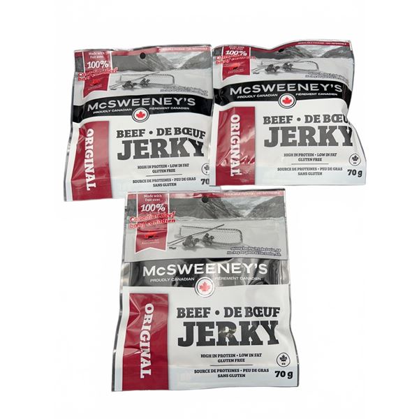 McSweeney's Original Beef Jerky Trio 3X70g