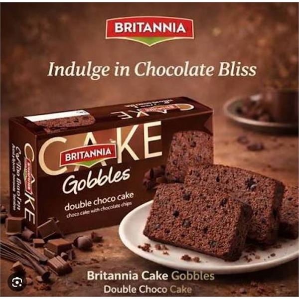 Britannia Gobbles Double Choco Cake Lot