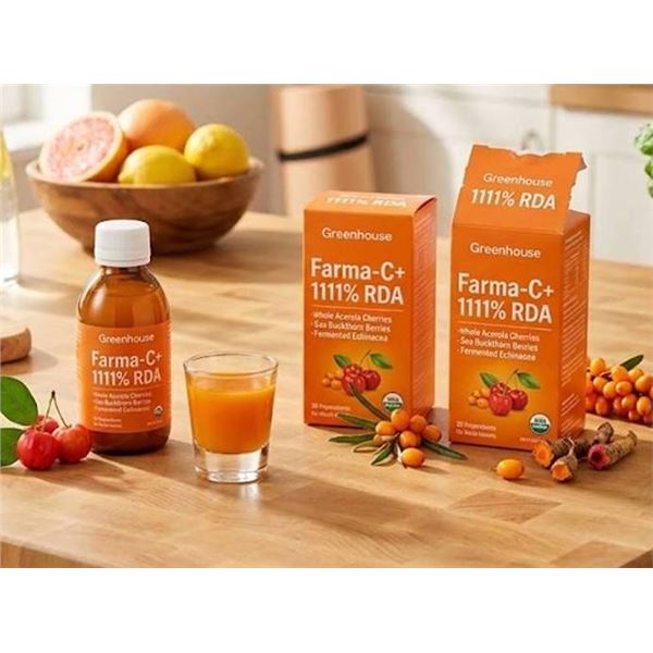 Greenhouse Farma-C+ Vitamin C Shots, 8 Bott.