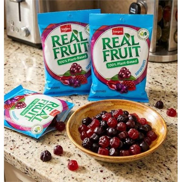 8 Bags Real Fruit 100% Plant-Based Gummies