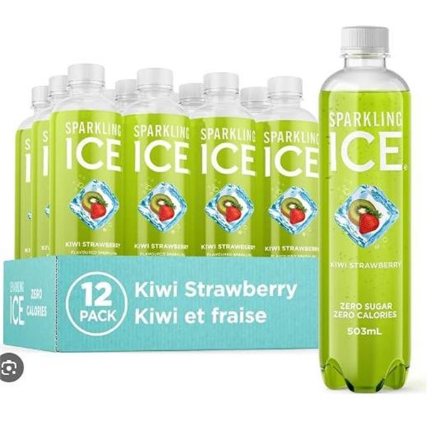 Sparkling Ice 12 Pack 503ml Kiwi Strawberry