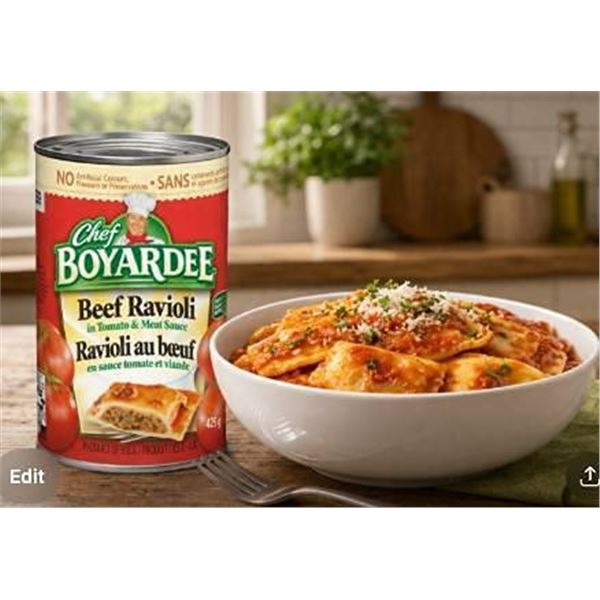 Chef Boyardee Beef Ravioli 12 x 425g Cans