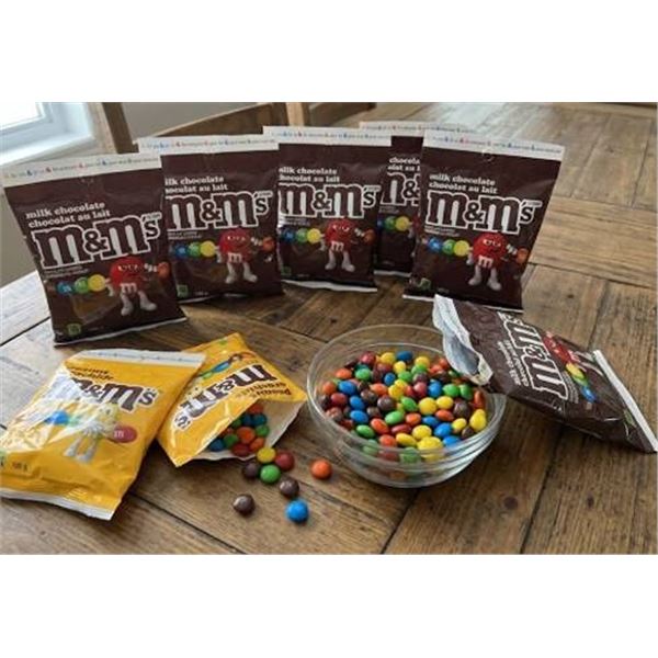 M&M's Milk Chocolate and Peanut Packs Lot