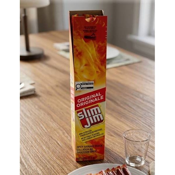 Slim Jim Original Spicy Sausage Snack 24 Pack