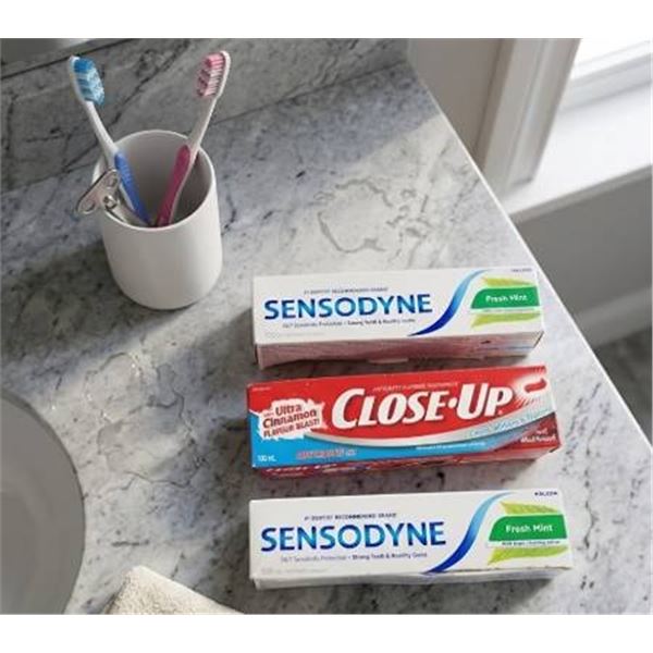 Sensodyne and Close-Up Toothpaste Lot