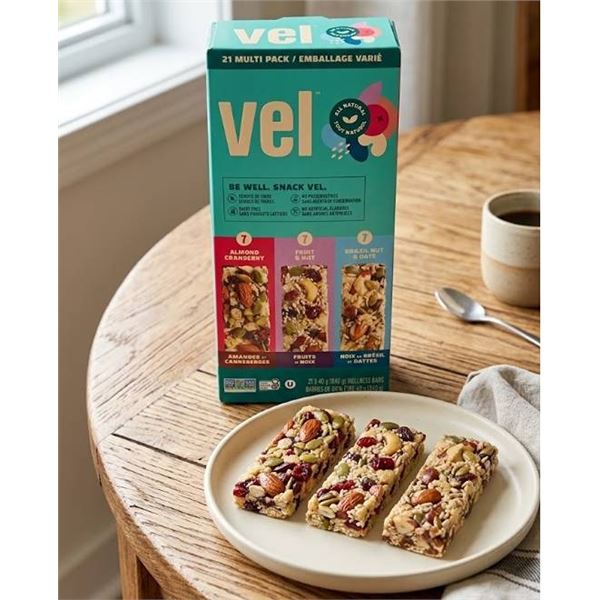 Vel Wellness Bars Variety Pack 21x40g