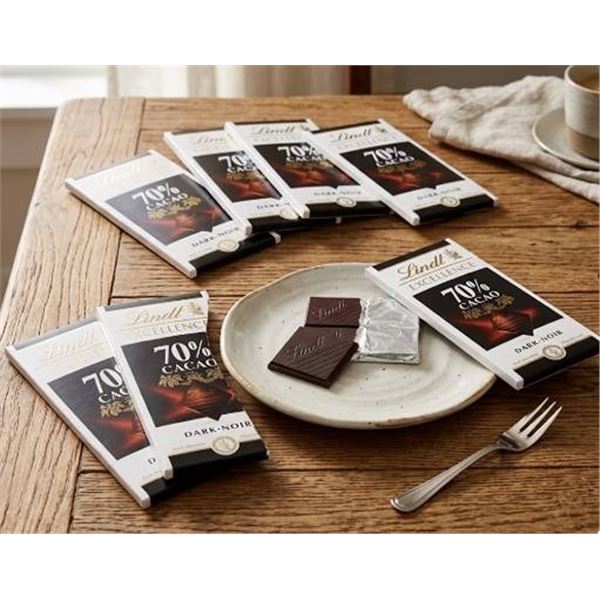 Lindt Excellence 70% Cacao Dark Chocolate 6pk