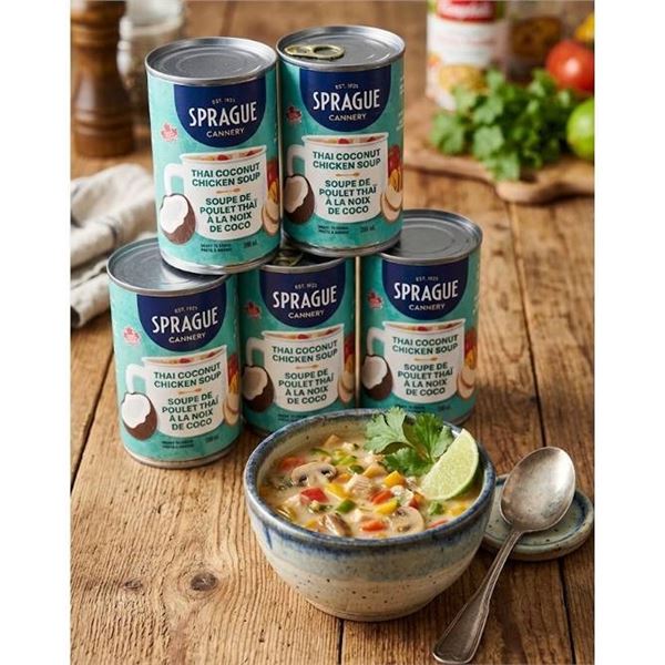 Sprague Thai Coconut Chicken Soup, 5 Cans