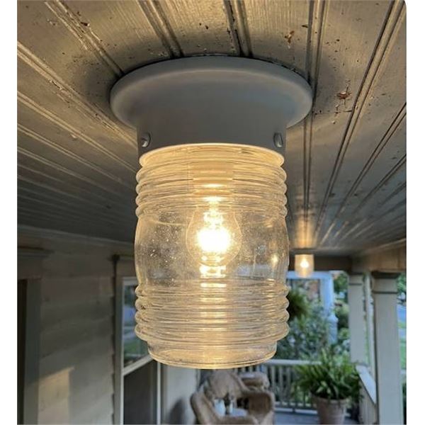 Canarm 6-Inch Outdoor Lantern, White
