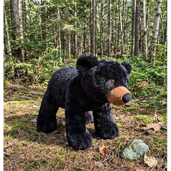 Stuffed Animal House Black Bear Plush Toy