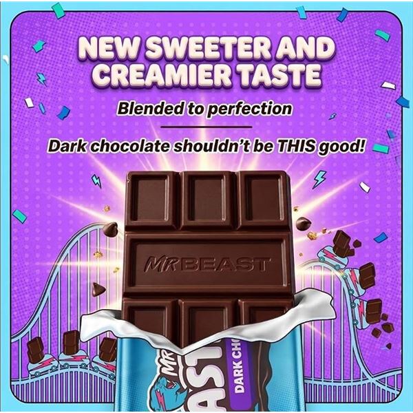 MrBeast World's Best Chocolate 10-Bar Box - Dark Chocolate