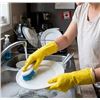 Image 1 : 6 Pairs Co-op Gold Latex Gloves Small