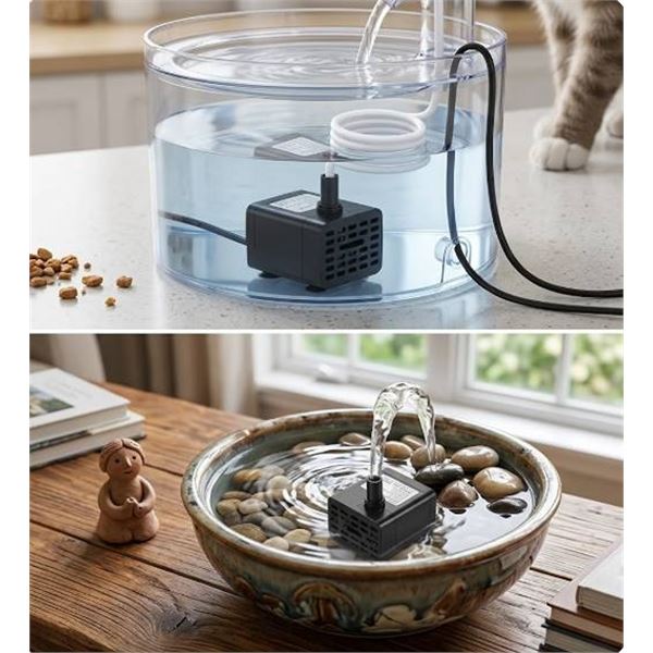 Replacement Fountain Pump with spare tips