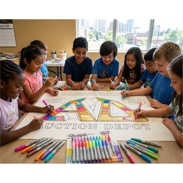 Sharpie Glam Pop 24-Count Fine Markers