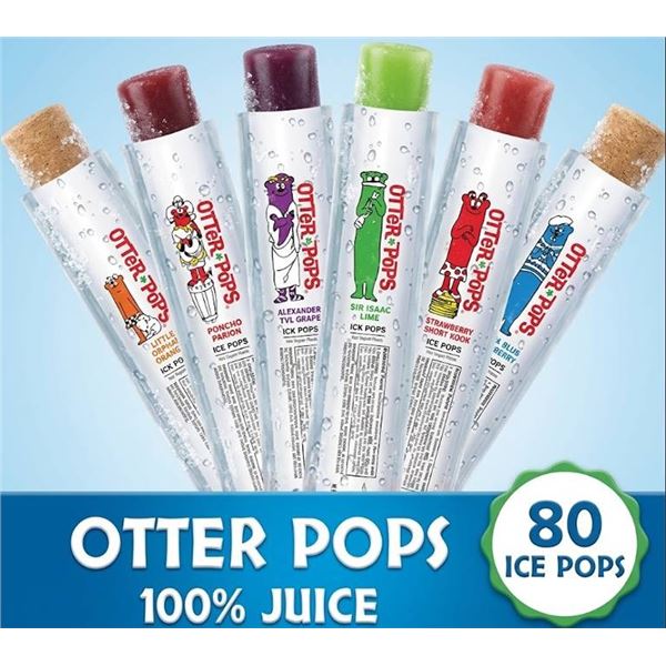 Otter Pops Original Ice Pops 80 Count