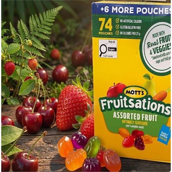 Mott's Fruitsations Assorted Fruit 1.7kg, 74-bags