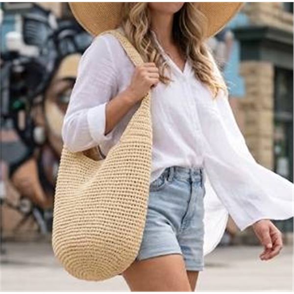 Banana Republic Straw Shoulder Bag