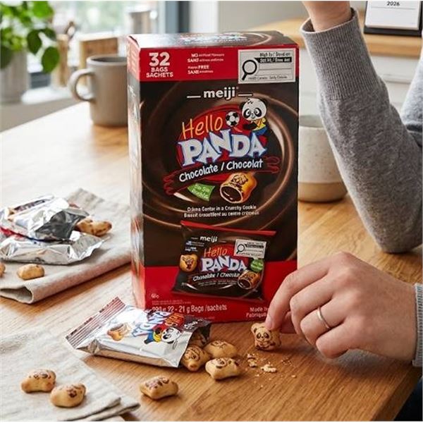 Meiji Hello Panda Chocolate 32-Pack Box