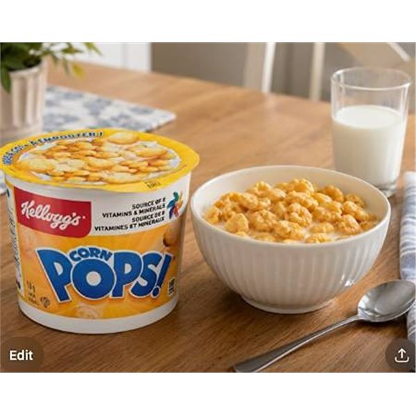 Kellogg's Corn Pops 12-Pack Cereal Cups