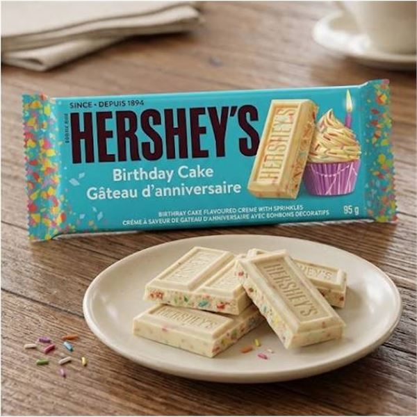 Hershey's Birthday Cake 95g Bar, Case of 14