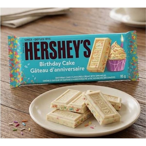 Hershey's Birthday Cake 95g Bar, Case of 14
