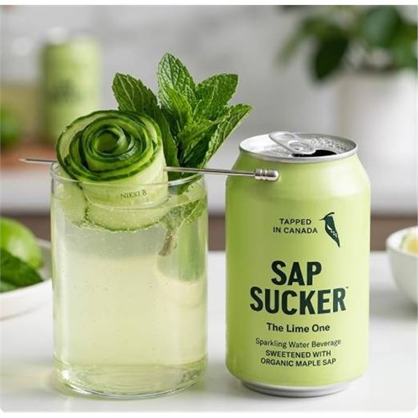 Sapsucker Sparkling Lime Beverage 12X355ML